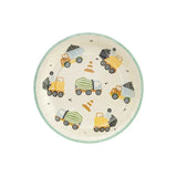 Teller Baufahrzeuge 18 cm Pastell Mix (6 Stk.)