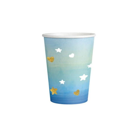Becher Boy or Girl 250 ml Pastell blau (8 Stk.)