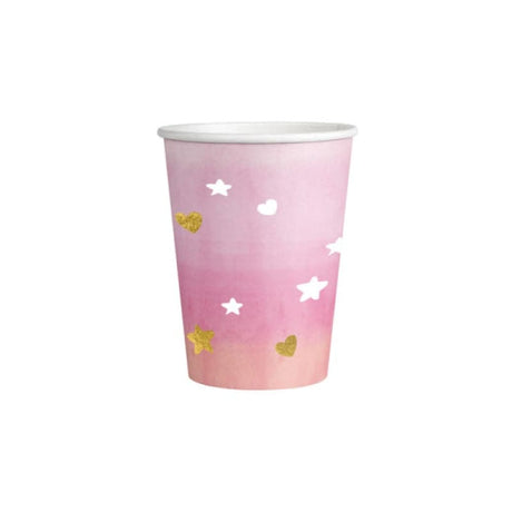 Becher Boy or Girl 250 ml Pastell pink (8 Stk.)