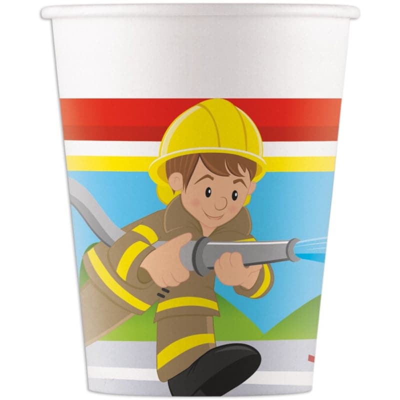 Becher Feuerwehr 200ml Metallic Mix (7 Stk.)