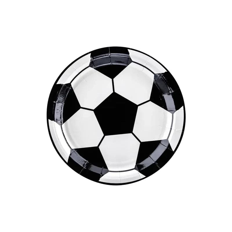 Teller Fussball 18cm Pastell Mix (6 Stk.)