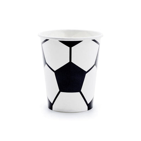 Becher Fussball 260ml Pastell Mix (6 Stk.)