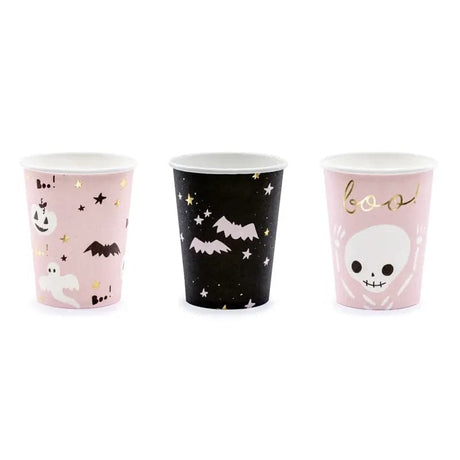Becher Halloween Boo 220ml Pastell Mix (6 Stk.)