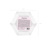Teller Happy Birthday 20cm Pastell rosa (6 Stk.)
