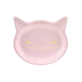 Teller Kätze 22cm Pastell rosa (6 Stk.)
