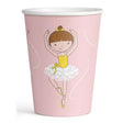 Becher Little Dancer 250ml Pastell rosa (8 Stk.)