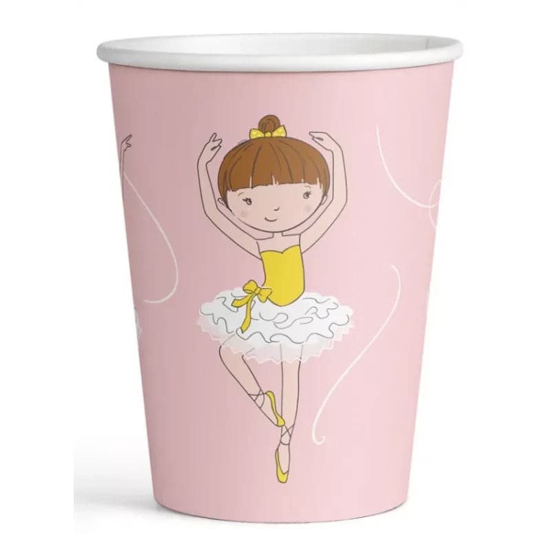 Becher Little Dancer 250ml Pastell rosa (8 Stk.)