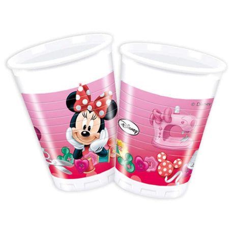 Becher Minnie Mouse 200ml Metallic rosa (8 Stk.)