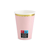 Becher Prinzessin 220ml Pastell pink (6 Stk.)