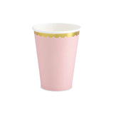 Becher Prinzessin 220ml Pastell pink (6 Stk.)