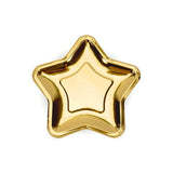 Teller Stern 18cm Metallic gold (6 Stk.)