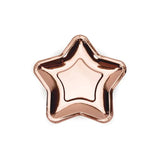 Teller Stern 18cm Metallic roségold (6 Stk.)
