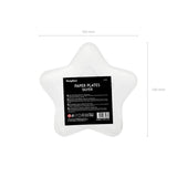 Teller Stern 18cm Metallic silber (6 Stk.)