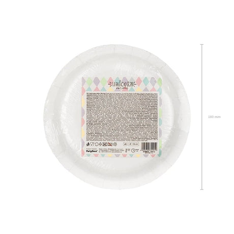 Teller Sternemuster 18cm Metallic Mix (6 Stk.)