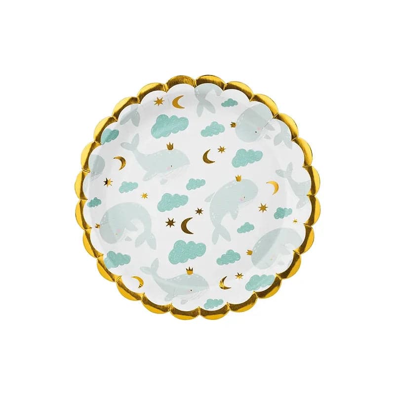 Teller Wale 18 cm Pastell Mix (6 Stk.)