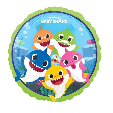 Ballone Baby Shark 46cm Metallic Mix (1 Stk.)