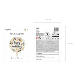 Ballone Baustelle 45 cm Pastell Mix (1 Stk.)