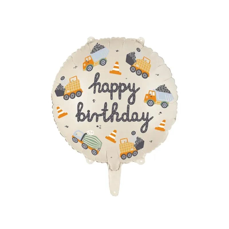 Ballone Baustelle 45 cm Pastell Mix (1 Stk.)