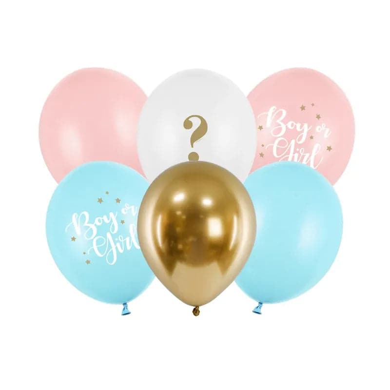 Ballone Boy or Girl 30cm Pastell Mix (6 Stk.)