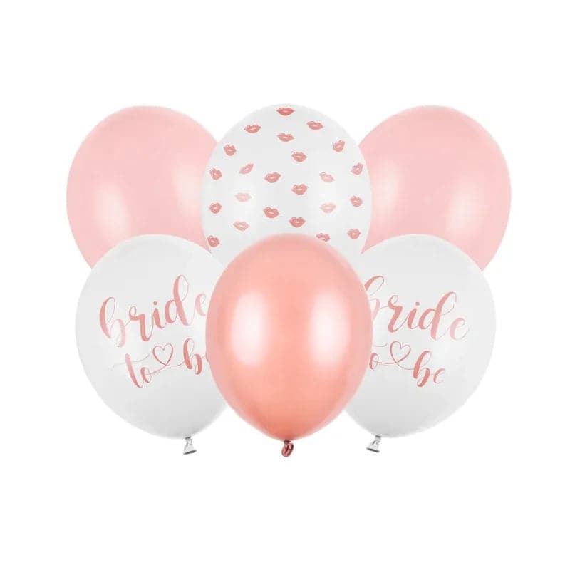 Ballone Bride to be 30cm Pastell Mix (6 Stk.)