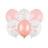 Ballone Bride to be 30cm Pastell Mix (6 Stk.)
