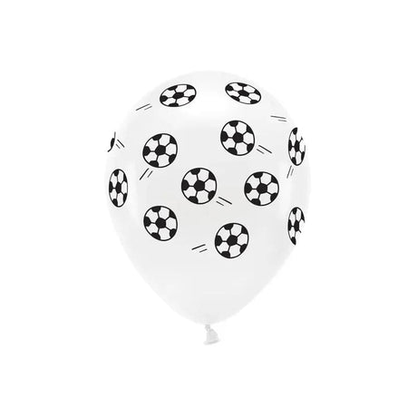 Ballone Eco Fussball 33cm Pastell weiß (6 Stk.)