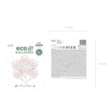Ballone Eco Herzen 33cm Crystal Clear (6 Stk.)