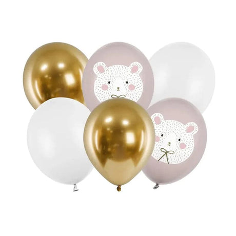 Ballone Eisbär 30cm Pastell Mix (6 Stk.)