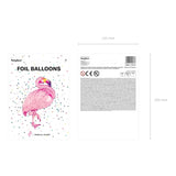 Ballone Flamingo 95cm Metallic Mix (1 Stk.)
