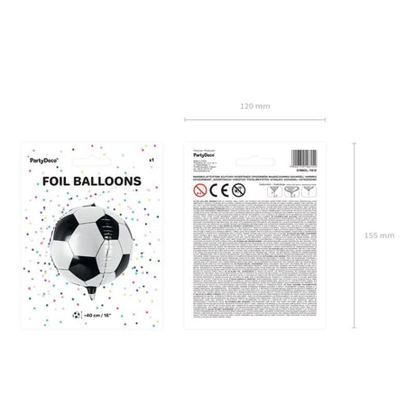Ballone Fussball 40cm Metallic Mix (1 Stk.)