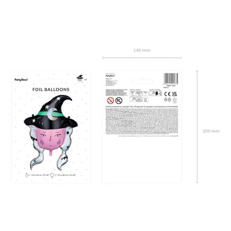 Ballone Halloween Hexe 101cm Pastell Mix (1 Stk.)