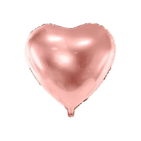 Ballone Herz 61cm Metallic roségold (1 Stk.)