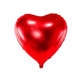 Ballone Herz 61cm Metallic rot (1 Stk.)