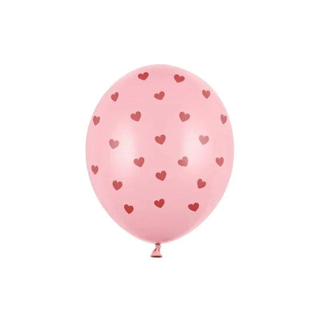 Ballone Herzen 30cm Pastell Baby Pink (6 Stk.)