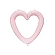 Ballone Herzrahmen 86cm Pastell pink (1 Stk.)