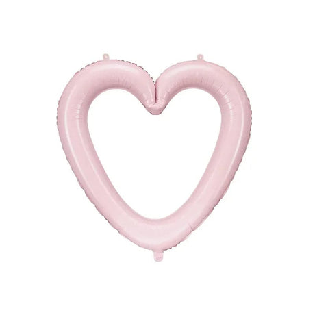 Ballone Herzrahmen 86cm Pastell pink (1 Stk.)