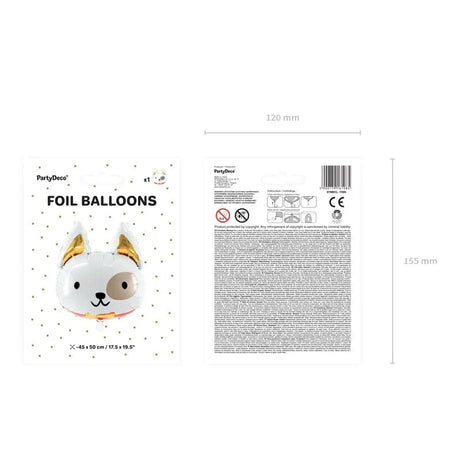 Ballone Hund 65cm Metallic Mix (1 Stk.)