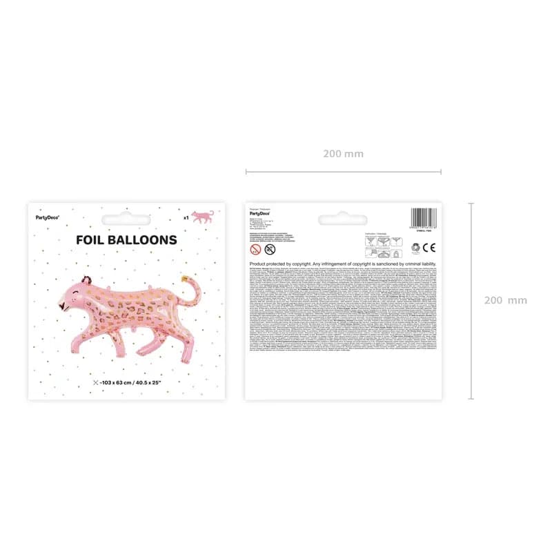 Ballone Leopard 114cm Metallic Mix (1 Stk.)