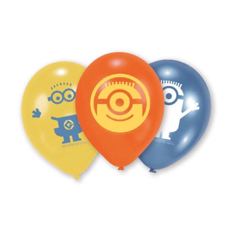 Ballone Minions 23cm Metallic Mix (6 Stk.)