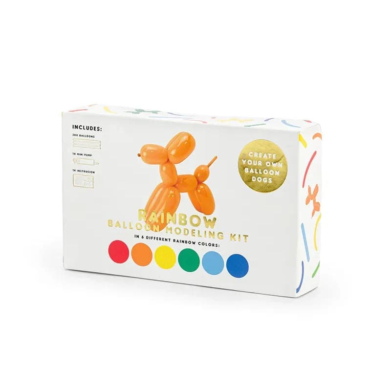 Ballone Modellierset mit Pumpe 130cm Pastell Mix (30 Stk.)
