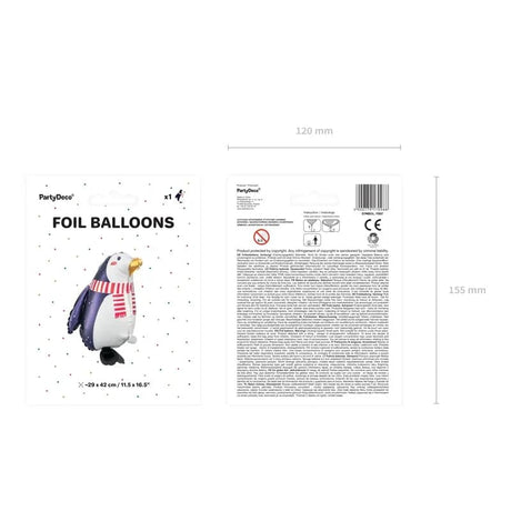 Ballone Pinguin 42cm Metallic Mix (1 Stk.)