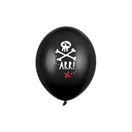 Ballone Piraten 30cm Pastel Black (6 Stk.)