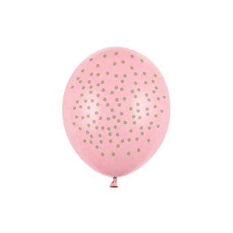 Ballone Punkte 30cm Pastell Baby Pink (6 Stk.)