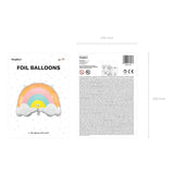 Ballone Regenbogen 55cm Pastell Mix (1 Stk.)