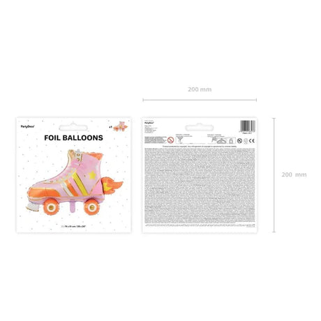 Ballone Rollschuhe 74cm Pastell Mix (1 Stk.)