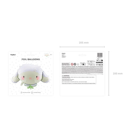Ballone Schaf 87cm Pastell creme (1 Stk.)