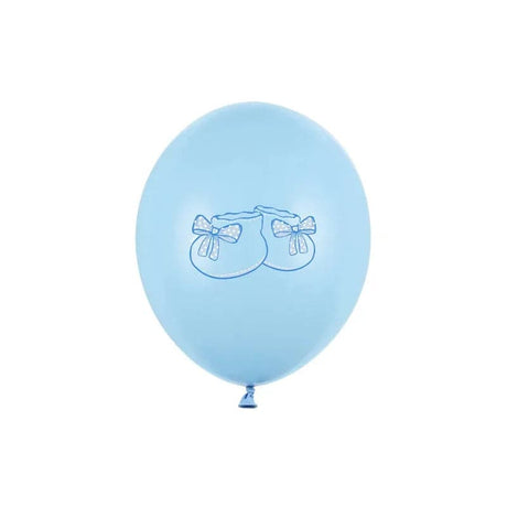 Ballone Schühchen 30cm Pastel Baby Blue (6 Stk.)