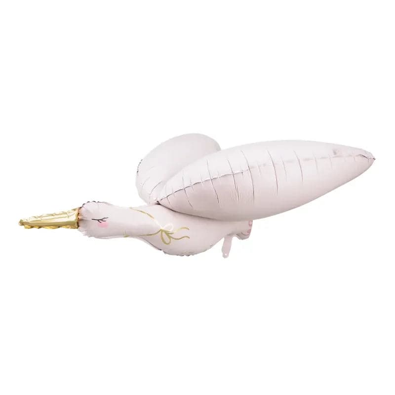 Ballone Storch 103cm Pastell rosa (1 Stk.)