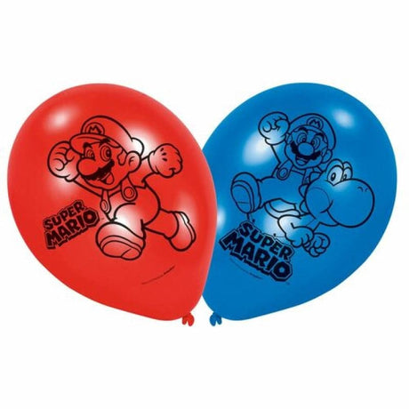 Ballone Super Mario 23cm Metallic Mix (6 Stk.)