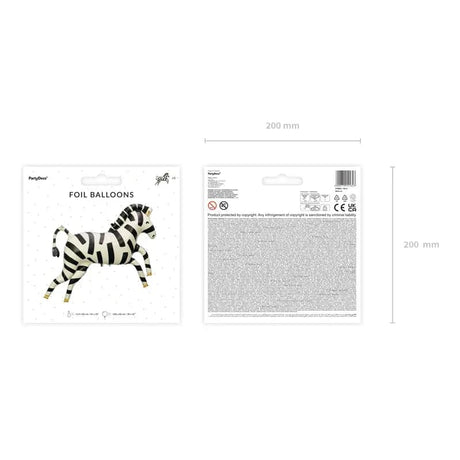 Ballone Zebra 115cm Pastell Mix (1 Stk.)